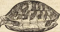 An illustration from Thierbuch Das ist ein kurtze beschreybung aller vierfüssigen Thieren/ so auff der erden vn[d] in wassern wonend/ sampt jrer waren conterfactur: alles zů nutz vn[d] gůtem allen liebhabern der künsten/ Artzeten/ Maleren/ Bildschnitzern/ Weydleüten vnd Köchen/ gestelt (1583)
