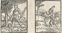 An illustration from Heydenweldt Vnd [und] irer Götter anfängcklicher vrsprung [Ursprung]: durch was verwhänungen den selben etwas vermeynter macht zugemessen, vmb dero wille[n], sie von den alten verehert worden ... (1554)