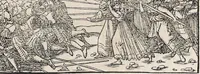 An illustration from Heydenweldt Vnd [und] irer Götter anfängcklicher vrsprung [Ursprung]: durch was verwhänungen den selben etwas vermeynter macht zugemessen, vmb dero wille[n], sie von den alten verehert worden ... (1554)