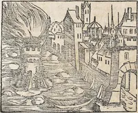 An illustration from Heydenweldt Vnd [und] irer Götter anfängcklicher vrsprung [Ursprung]: durch was verwhänungen den selben etwas vermeynter macht zugemessen, vmb dero wille[n], sie von den alten verehert worden ... (1554)