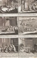 An illustration from Heilige Ceremonien, Gottes und Götzen-Dienste aller Völcker der Welt, Oder Eigentliche Vorstellung und summarischer Begriff, der vornehmsten Gottes-Dienstlichen Pflichten, Kirchen- und Tempel-Gebräuchen, der Christlich- und abgöttischen Völcker der gantzen Welt: Welche Nach des Berühmten Picarts Erfindung in Kupfer gestochen, und verlegt worden (1748)