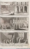 An illustration from Heilige Ceremonien, Gottes und Götzen-Dienste aller Völcker der Welt, Oder Eigentliche Vorstellung und summarischer Begriff, der vornehmsten Gottes-Dienstlichen Pflichten, Kirchen- und Tempel-Gebräuchen, der Christlich- und abgöttischen Völcker der gantzen Welt: Welche Nach des Berühmten Picarts Erfindung in Kupfer gestochen, und verlegt worden (1748)