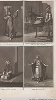 An illustration from Heilige Ceremonien, Gottes und Götzen-Dienste aller Völcker der Welt, Oder Eigentliche Vorstellung und summarischer Begriff, der vornehmsten Gottes-Dienstlichen Pflichten, Kirchen- und Tempel-Gebräuchen, der Christlich- und abgöttischen Völcker der gantzen Welt: Welche Nach des Berühmten Picarts Erfindung in Kupfer gestochen, und verlegt worden (1748)