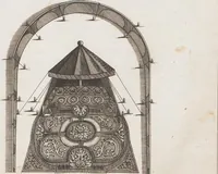 An illustration from Heilige Ceremonien, Gottes und Götzen-Dienste aller Völcker der Welt, Oder Eigentliche Vorstellung und summarischer Begriff, der vornehmsten Gottes-Dienstlichen Pflichten, Kirchen- und Tempel-Gebräuchen, der Christlich- und abgöttischen Völcker der gantzen Welt: Welche Nach des Berühmten Picarts Erfindung in Kupfer gestochen, und verlegt worden (1748)