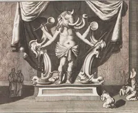 Picture 175 of 312 from Heilige Ceremonien, Gottes und Götzen-Dienste aller Völcker der Welt, Oder Eigentliche Vorstellung und summarischer Begriff, der vornehmsten Gottes-Dienstlichen Pflichten, Kirchen- und Tempel-Gebräuchen, der Christlich- und abgöttischen Völcker der gantzen Welt: Welche Nach des Berühmten Picarts Erfindung in Kupfer gestochen, und verlegt worden (1748), leaf 174