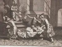 Picture 195 of 312 from Heilige Ceremonien, Gottes und Götzen-Dienste aller Völcker der Welt, Oder Eigentliche Vorstellung und summarischer Begriff, der vornehmsten Gottes-Dienstlichen Pflichten, Kirchen- und Tempel-Gebräuchen, der Christlich- und abgöttischen Völcker der gantzen Welt: Welche Nach des Berühmten Picarts Erfindung in Kupfer gestochen, und verlegt worden (1748), leaf 187
