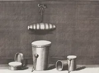 An illustration from Heilige Ceremonien, Gottes und Götzen-Dienste aller Völcker der Welt, Oder Eigentliche Vorstellung und summarischer Begriff, der vornehmsten Gottes-Dienstlichen Pflichten, Kirchen- und Tempel-Gebräuchen, der Christlich- und abgöttischen Völcker der gantzen Welt: Welche Nach des Berühmten Picarts Erfindung in Kupfer gestochen, und verlegt worden (1748)