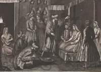 Picture 251 of 312 from Heilige Ceremonien, Gottes und Götzen-Dienste aller Völcker der Welt, Oder Eigentliche Vorstellung und summarischer Begriff, der vornehmsten Gottes-Dienstlichen Pflichten, Kirchen- und Tempel-Gebräuchen, der Christlich- und abgöttischen Völcker der gantzen Welt: Welche Nach des Berühmten Picarts Erfindung in Kupfer gestochen, und verlegt worden (1748), leaf 232