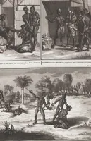 An illustration from Heilige Ceremonien, Gottes und Götzen-Dienste aller Völcker der Welt, Oder Eigentliche Vorstellung und summarischer Begriff, der vornehmsten Gottes-Dienstlichen Pflichten, Kirchen- und Tempel-Gebräuchen, der Christlich- und abgöttischen Völcker der gantzen Welt: Welche Nach des Berühmten Picarts Erfindung in Kupfer gestochen, und verlegt worden (1748)