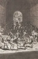 An illustration from Heilige Ceremonien, Gottes und Götzen-Dienste aller Völcker der Welt, Oder Eigentliche Vorstellung und summarischer Begriff, der vornehmsten Gottes-Dienstlichen Pflichten, Kirchen- und Tempel-Gebräuchen, der Christlich- und abgöttischen Völcker der gantzen Welt: Welche Nach des Berühmten Picarts Erfindung in Kupfer gestochen, und verlegt worden (1748)