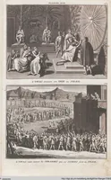 Picture 302 of 312 from Heilige Ceremonien, Gottes und Götzen-Dienste aller Völcker der Welt, Oder Eigentliche Vorstellung und summarischer Begriff, der vornehmsten Gottes-Dienstlichen Pflichten, Kirchen- und Tempel-Gebräuchen, der Christlich- und abgöttischen Völcker der gantzen Welt: Welche Nach des Berühmten Picarts Erfindung in Kupfer gestochen, und verlegt worden (1748), leaf 269