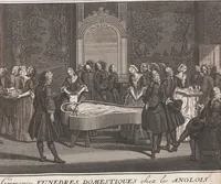Picture 22 of 312 from Heilige Ceremonien, Gottes und Götzen-Dienste aller Völcker der Welt, Oder Eigentliche Vorstellung und summarischer Begriff, der vornehmsten Gottes-Dienstlichen Pflichten, Kirchen- und Tempel-Gebräuchen, der Christlich- und abgöttischen Völcker der gantzen Welt: Welche Nach des Berühmten Picarts Erfindung in Kupfer gestochen, und verlegt worden (1748), leaf 63
