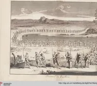 An illustration from Heilige Ceremonien, Gottes und Götzen-Dienste aller Völcker der Welt, Oder Eigentliche Vorstellung und summarischer Begriff, der vornehmsten Gottes-Dienstlichen Pflichten, Kirchen- und Tempel-Gebräuchen, der Christlich- und abgöttischen Völcker der gantzen Welt: Welche Nach des Berühmten Picarts Erfindung in Kupfer gestochen, und verlegt worden (1748)