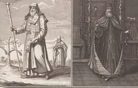Picture 36 of 312 from Heilige Ceremonien, Gottes und Götzen-Dienste aller Völcker der Welt, Oder Eigentliche Vorstellung und summarischer Begriff, der vornehmsten Gottes-Dienstlichen Pflichten, Kirchen- und Tempel-Gebräuchen, der Christlich- und abgöttischen Völcker der gantzen Welt: Welche Nach des Berühmten Picarts Erfindung in Kupfer gestochen, und verlegt worden (1748), leaf 75