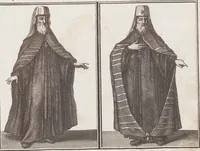 An illustration from Heilige Ceremonien, Gottes und Götzen-Dienste aller Völcker der Welt, Oder Eigentliche Vorstellung und summarischer Begriff, der vornehmsten Gottes-Dienstlichen Pflichten, Kirchen- und Tempel-Gebräuchen, der Christlich- und abgöttischen Völcker der gantzen Welt: Welche Nach des Berühmten Picarts Erfindung in Kupfer gestochen, und verlegt worden (1748)
