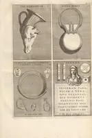 Picture 43 of 47 from Le Grand Cabinet Romain Ou Recueil D'Antiquitez Romaines: Qui consistent en Bas Reliefs, Statues des Dieux & des Hommes, Instruments Sacerdotaux, Lampes, Urnes, Seaux, Brasselets, Clefs, Anneaux, & Phioles lacrimales, Que L'On Trouve A Rome (1706), leaf 199