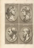 Picture 10 of 47 from Le Grand Cabinet Romain Ou Recueil D'Antiquitez Romaines: Qui consistent en Bas Reliefs, Statues des Dieux & des Hommes, Instruments Sacerdotaux, Lampes, Urnes, Seaux, Brasselets, Clefs, Anneaux, & Phioles lacrimales, Que L'On Trouve A Rome (1706), leaf 38