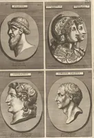 Picture 11 of 47 from Le Grand Cabinet Romain Ou Recueil D'Antiquitez Romaines: Qui consistent en Bas Reliefs, Statues des Dieux & des Hommes, Instruments Sacerdotaux, Lampes, Urnes, Seaux, Brasselets, Clefs, Anneaux, & Phioles lacrimales, Que L'On Trouve A Rome (1706), leaf 43