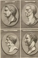 Picture 12 of 47 from Le Grand Cabinet Romain Ou Recueil D'Antiquitez Romaines: Qui consistent en Bas Reliefs, Statues des Dieux & des Hommes, Instruments Sacerdotaux, Lampes, Urnes, Seaux, Brasselets, Clefs, Anneaux, & Phioles lacrimales, Que L'On Trouve A Rome (1706), leaf 46