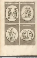 An illustration from Le Grand Cabinet Romain Ou Recueil D'Antiquitez Romaines: Qui consistent en Bas Reliefs, Statues des Dieux & des Hommes, Instruments Sacerdotaux, Lampes, Urnes, Seaux, Brasselets, Clefs, Anneaux, & Phioles lacrimales, Que L'On Trouve A Rome (1706)