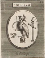Picture 51 of 196 from Michaelis Angeli Causei De La Chausse Parisini Romanum Museum Sive Thesaurus Eruditae Antiquitatis: In Quo Gemmae, Idola, Insignia Sacerdotalia, Instrumenta sacrificijs, inservientia, Lucernae, Vasa, Bullae, Armillae, Fibulae, Claves, Annulli, Tesserae, Styli, Strigiles, Gutti, Phialae lacrymatoriae, vota, Signa Militaria, Marmora &c. (1707), leaf 100