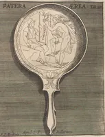 Picture 132 of 196 from Michaelis Angeli Causei De La Chausse Parisini Romanum Museum Sive Thesaurus Eruditae Antiquitatis: In Quo Gemmae, Idola, Insignia Sacerdotalia, Instrumenta sacrificijs, inservientia, Lucernae, Vasa, Bullae, Armillae, Fibulae, Claves, Annulli, Tesserae, Styli, Strigiles, Gutti, Phialae lacrymatoriae, vota, Signa Militaria, Marmora &c. (1707), leaf 241