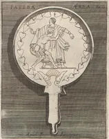 Picture 138 of 196 from Michaelis Angeli Causei De La Chausse Parisini Romanum Museum Sive Thesaurus Eruditae Antiquitatis: In Quo Gemmae, Idola, Insignia Sacerdotalia, Instrumenta sacrificijs, inservientia, Lucernae, Vasa, Bullae, Armillae, Fibulae, Claves, Annulli, Tesserae, Styli, Strigiles, Gutti, Phialae lacrymatoriae, vota, Signa Militaria, Marmora &c. (1707), leaf 247