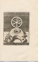 Picture 147 of 196 from Michaelis Angeli Causei De La Chausse Parisini Romanum Museum Sive Thesaurus Eruditae Antiquitatis: In Quo Gemmae, Idola, Insignia Sacerdotalia, Instrumenta sacrificijs, inservientia, Lucernae, Vasa, Bullae, Armillae, Fibulae, Claves, Annulli, Tesserae, Styli, Strigiles, Gutti, Phialae lacrymatoriae, vota, Signa Militaria, Marmora &c. (1707), leaf 265