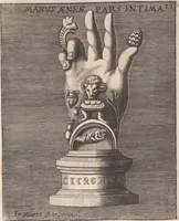 Picture 182 of 196 from Michaelis Angeli Causei De La Chausse Parisini Romanum Museum Sive Thesaurus Eruditae Antiquitatis: In Quo Gemmae, Idola, Insignia Sacerdotalia, Instrumenta sacrificijs, inservientia, Lucernae, Vasa, Bullae, Armillae, Fibulae, Claves, Annulli, Tesserae, Styli, Strigiles, Gutti, Phialae lacrymatoriae, vota, Signa Militaria, Marmora &c. (1707), leaf 320