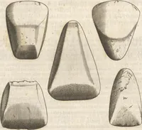 An illustration from Michaelis Mercati Samminiatensis Metallotheca: Opus Posthumum, Auctoritate, & Munificentiâ Clementis Undecimi Pontificis Maximi E' tenebris in lucem eductum; Opera autem, & studio Joannis Mariae Lancisii Archiatri Pontificii Illustratum. Cui Accessit Appendix Cum XIX. Recens Inventis Iconibus (1719)