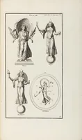 An illustration from (Band 1,1): Les dieux des Grecs & des Romain: Les Dieux du premier, du second & du troisiéme rang, selon l'ordre du tems (1719)
