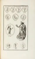An illustration from (Band 1,2): Les Dieux des Grecs & des Romains: Les Heros parvenus à la Divinité (1719)