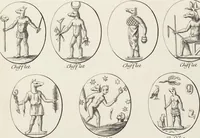 An illustration from (Band 2,2): La Religion des Egyptiens, des Arabes, des Syriens, des Perses, des Scythes, des Germains, des Gaulois, des Espagnols & des Carthaginois (1719)