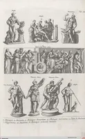 An illustration from Griechische und Römische Alterthümer: welche der berühmte P. Montfaucon ehemals samt den dazu gehörigen Supplementen in zehen Bänden in Folio, an das Licht gestellet hat, ... (1757)