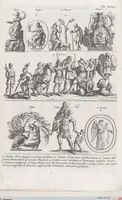 An illustration from Griechische und Römische Alterthümer: welche der berühmte P. Montfaucon ehemals samt den dazu gehörigen Supplementen in zehen Bänden in Folio, an das Licht gestellet hat, ... (1757)
