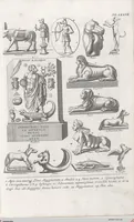 Picture 79 of 145 from Griechische und Römische Alterthümer: welche der berühmte P. Montfaucon ehemals samt den dazu gehörigen Supplementen in zehen Bänden in Folio, an das Licht gestellet hat, ... (1757), leaf 366