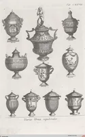 Picture 130 of 145 from Griechische und Römische Alterthümer: welche der berühmte P. Montfaucon ehemals samt den dazu gehörigen Supplementen in zehen Bänden in Folio, an das Licht gestellet hat, ... (1757), leaf 661