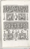 Picture 133 of 145 from Griechische und Römische Alterthümer: welche der berühmte P. Montfaucon ehemals samt den dazu gehörigen Supplementen in zehen Bänden in Folio, an das Licht gestellet hat, ... (1757), leaf 686