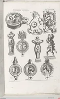 Picture 141 of 145 from Griechische und Römische Alterthümer: welche der berühmte P. Montfaucon ehemals samt den dazu gehörigen Supplementen in zehen Bänden in Folio, an das Licht gestellet hat, ... (1757), leaf 722