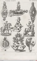 Picture 142 of 145 from Griechische und Römische Alterthümer: welche der berühmte P. Montfaucon ehemals samt den dazu gehörigen Supplementen in zehen Bänden in Folio, an das Licht gestellet hat, ... (1757), leaf 725