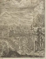 An illustration from D. Georg. Christoph. Petri ab Hartenfelß/ Consiliarii Et Archiatri Moguntini &c. &c. Elephantographia Curiosa: Cui Accessit Ejusdem Auctoris Oratio Panegyrica De Elephantis, Publice In Actu Doctorali Erfordiæ Habita; Nec Non Justi Lipsii Epistola De Eodem Argumento Erudite Conscripta: In Fine Adjectus Est Index Rerum Notabilium Locupletissimus