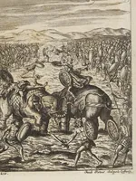 An illustration from D. Georg. Christoph. Petri ab Hartenfelß/ Consiliarii Et Archiatri Moguntini &c. &c. Elephantographia Curiosa: Cui Accessit Ejusdem Auctoris Oratio Panegyrica De Elephantis, Publice In Actu Doctorali Erfordiæ Habita; Nec Non Justi Lipsii Epistola De Eodem Argumento Erudite Conscripta: In Fine Adjectus Est Index Rerum Notabilium Locupletissimus