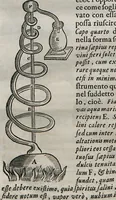 An illustration from Prodomo Apologetico alli Studi Chircheriani: Opera di Gioseffo Petrucci ..., Nella quale con un'apparato di Saggi diversi, si dà prova dell'esquisito Studio ha tenuto ... Atanasio Chircher, Circa il credere all'opinioni degli Scrittori ... (1677)