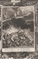 Picture 37 of 81 from Neueröffneter Musen-Tempel: welcher das allermerkwürdigste, aus den Fabeln der Alten in 60 auserlesenen und schönen Kupfern von Bernard Picart und andern kunstreichen Männern vorstellet ; mit deutlichen Erklärungen und Anmerkungen (1754), leaf 104