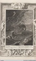 Picture 41 of 81 from Neueröffneter Musen-Tempel: welcher das allermerkwürdigste, aus den Fabeln der Alten in 60 auserlesenen und schönen Kupfern von Bernard Picart und andern kunstreichen Männern vorstellet ; mit deutlichen Erklärungen und Anmerkungen (1754), leaf 124