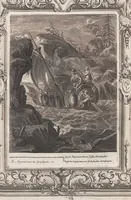 An illustration from Neueröffneter Musen-Tempel: welcher das allermerkwürdigste, aus den Fabeln der Alten in 60 auserlesenen und schönen Kupfern von Bernard Picart und andern kunstreichen Männern vorstellet ; mit deutlichen Erklärungen und Anmerkungen (1754)