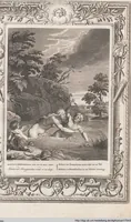Picture 48 of 81 from Neueröffneter Musen-Tempel: welcher das allermerkwürdigste, aus den Fabeln der Alten in 60 auserlesenen und schönen Kupfern von Bernard Picart und andern kunstreichen Männern vorstellet ; mit deutlichen Erklärungen und Anmerkungen (1754), leaf 143