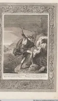 Picture 50 of 81 from Neueröffneter Musen-Tempel: welcher das allermerkwürdigste, aus den Fabeln der Alten in 60 auserlesenen und schönen Kupfern von Bernard Picart und andern kunstreichen Männern vorstellet ; mit deutlichen Erklärungen und Anmerkungen (1754), leaf 149