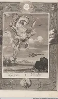 Picture 51 of 81 from Neueröffneter Musen-Tempel: welcher das allermerkwürdigste, aus den Fabeln der Alten in 60 auserlesenen und schönen Kupfern von Bernard Picart und andern kunstreichen Männern vorstellet ; mit deutlichen Erklärungen und Anmerkungen (1754), leaf 152