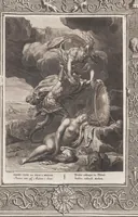 An illustration from Neueröffneter Musen-Tempel: welcher das allermerkwürdigste, aus den Fabeln der Alten in 60 auserlesenen und schönen Kupfern von Bernard Picart und andern kunstreichen Männern vorstellet ; mit deutlichen Erklärungen und Anmerkungen (1754)